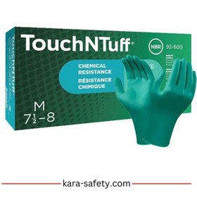 تصویر دستکش ایمنی معاینه نیتریل Ansell مدل TouchNTuff 92-600 