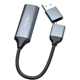 تصویر کارت کپچر HDMI TO type c & USB3.0 مدل HDVC14-2C 