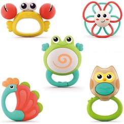 تصویر جغجغه دندانگیر 5 عددی هولی تویز Hola Toys کد E318B 