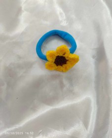 تصویر کش مو گلدار 