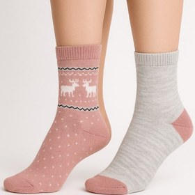 تصویر پک دو عددی جوراب زمستانه کد 321 