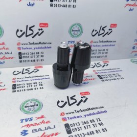 تصویر وزنه ( محافظ ) سر میله فرمان رنتال اسپرت تمام مشکی (جفتی) ته بسته 