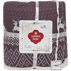 تصویر پتو تکنفره گوزنی برند ترک cotton box (مدل دوم ) 