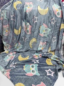 تصویر پتو شب نما طرح جغد 