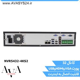تصویر دستگاه ان وی ار داهوا مدل NVR5432-4KS2 ا Dahua NVR model NVR5432-4KS2 Dahua NVR model NVR5432-4KS2