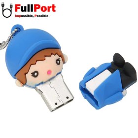 تصویر فلش کینگ فست مدل Cute Boy Blue BO-23 با ظرفیت 32 گیگابایت Kingfast Cute Boy Blue BO-23 USB2.0 32GB Flash Memory