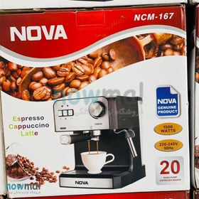 تصویر قهوه ساز20 بار نوا مدل NOVA NCM-167 با توان 1500 وات ا Nova 20bar NCM167 NCM-167