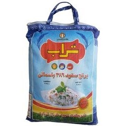 تصویر برنج پاکستانی سفید 386 باسماتی تراب - 10 کیلوگرم 