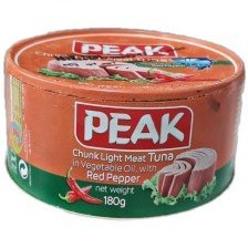 تصویر تن ماهی 180 گرم فلفلی پیک 