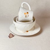 تصویر ست ظروف دیزنی مات طرح میکی سفید کد002976 