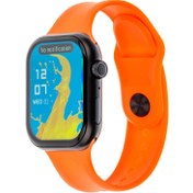 تصویر ساعت هوشمند KEQIWEAR مدل KW25 Max ظرفیت ۴۵ میلی‌متر با بند سیلیکونی و تماس بلوتوثی 