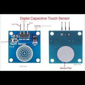 تصویر ماژول کلید تاچ خازنی مدل TTP223B بسته دو عددی 