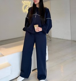 تصویر ست شلوار و سویشرت اویشو زنانه رنگ کرم 