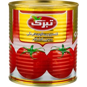 تصویر رب گوجه قوطی 800 گ تبرک 