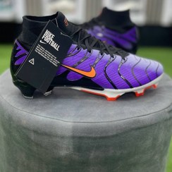 تصویر کفش فوتبال نایک ایرزوم ویپور 15مرکوریال سوپرفلای۹ بنفش nike airzoom vapor15 superfly9 - 4 nike airzoom mbappe