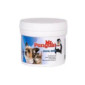 تصویر دستمال مرطوب مخصوص دندان سگ و گربه مستر پنگوئن ا MR Panguin Dental Wipes MR Panguin Dental Wipes