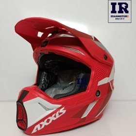 تصویر کلاه کاسکت کراسی اکسیس WOLF-RED | AXXIS Axis motocross helmet WOLF-RED | AXXIS