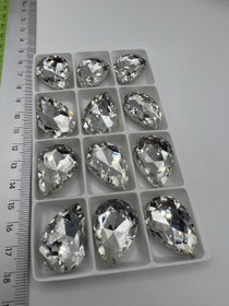 تصویر نگین اشکی 20 در30 سفید 