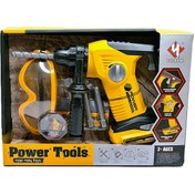 تصویر ست ابزار دریل و عینک کد T016 