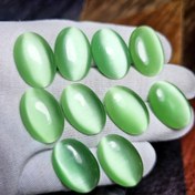 تصویر پک ۱۰ عددی نگین های چشم گربه سبز کد G81045 