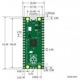 تصویر رزبری پای پیکو Raspberry Pi Pico 