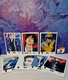 تصویر فتوکارت طرح بی تی اس تهیونگ سایز ۱۰ در ۱۵ 