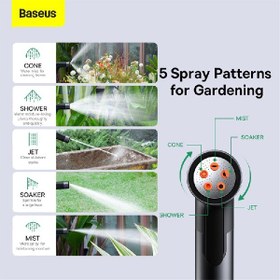 تصویر نازل کارواش بیسوس Baseus GF4 baseus GF4 horticlture watering spray noozzle