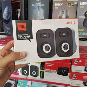 تصویر اسپیکر 2 تیکه سیمی لپتات و کامپیوترJBL J210 