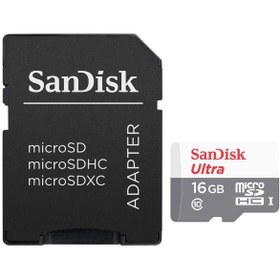 تصویر SanDisk Class 10 MicroSD 16GB Card with Adapter SanDisk Class 10 MicroSD 16GB Card with Adapter