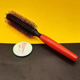 تصویر برس گرد نسوز پلاستیکی قرمز کد ۹ Fireproof red plastic round brush code 9