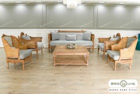 تصویر مبل کلاسیک کاجی و پرنس کد ۵ 