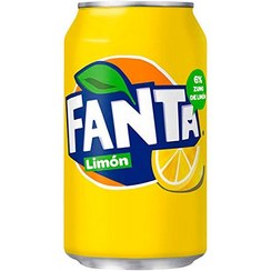 تصویر نوشابه قوطی بلژیکی فانتا FANTA LEMON با طعم لیمو 330 میل 