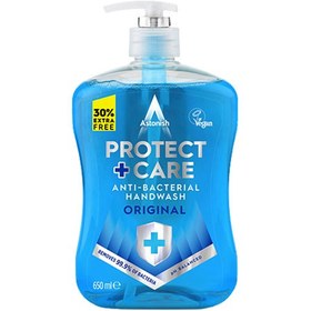 تصویر مایع دستشویی آنتی باکتریال استونیش سری Protect + Care مدل Original حجم 650 میلی لیتر 