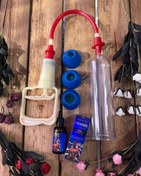 تصویر پکیج بزرگ کننده طلایی دستگاه + روغن max man 