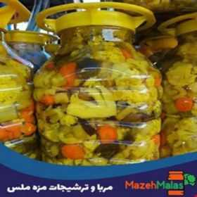 تصویر ترشی مخلوط زرد 10 کیلویی 