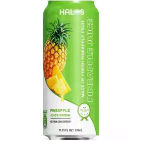 تصویر نوشیدنی آبمیوه ویتنامی هالوس Halos مدل Pineapple با طعم آناناس 330 میل 