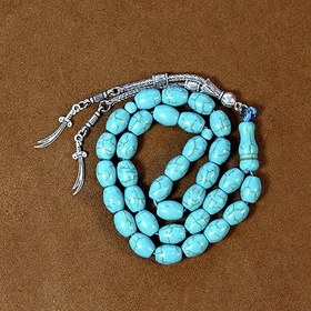 تصویر تسبیح طرح فیروزه 33دونه 