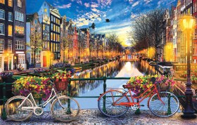 تصویر پازل ۲۰۰۰ تکه مدل دوچرخه گلی 