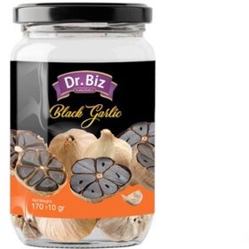 تصویر 10 عدد سیر سیاه دکتر بیز 10 pieces of Dr. Bees black garlic