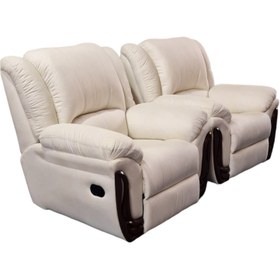 تصویر مبل ریلکسی نما چوب Recliner sofa