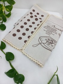 تصویر دستمال آشپزخانه دو لایه ابعاد ۶۰ در ۷۰ 