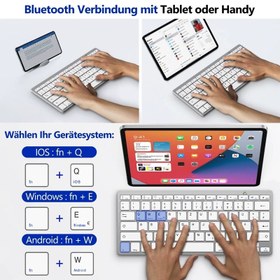 تصویر کیبورد بلوتوثی بی سیم 