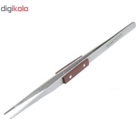 تصویر پنس استیل سرصاف عاج دار پروسکیت مدل ProsKit 1PK-119T forceps