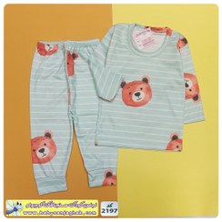 تصویر بلوز شلوار خرس راه راه 