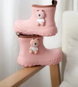 تصویر چکمه ی سیلیکونی بچگانه مدل نیم بوت فانتزی (سایز 25 تا 30) 