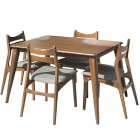 تصویر میز و صندلی ناهار خوری شرکت اسپرسان چوب مدل sm105 - 6نفره 