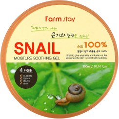 تصویر ژل مرطوب کننده حلزون فارم استی حجم 300 میل Farm stay Snail Moisture Soothing Gel 