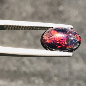 تصویر نگین اپال مشکی اصل سایز 12*9 