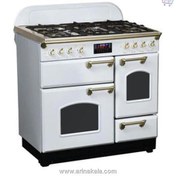 تصویر کالا اجاق-گاز-تاکنو-مدل-فالکون-5-شعله-4-فر-رویه-استیل- Takno stove, Falcon model, 5 flames, 4 ovens, steel surface