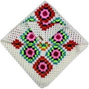 تصویر پتو بافتنی طرح موتیف شیکدو مدل KP05 